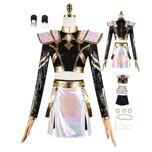 HBQC Anime-Rollenspiel-Kostüm KPop Demon Hunters Zoey cosplay für Perücken-Kostüm für Erwachsene, Halloween-Karneval-Party HBQC Anime-Rollenspiel-Kostüm KPop Demon Hunters Zoey cosplay für Perücken-Kostüm für Erwachsene, Halloween-Karneval-Party von HBQC