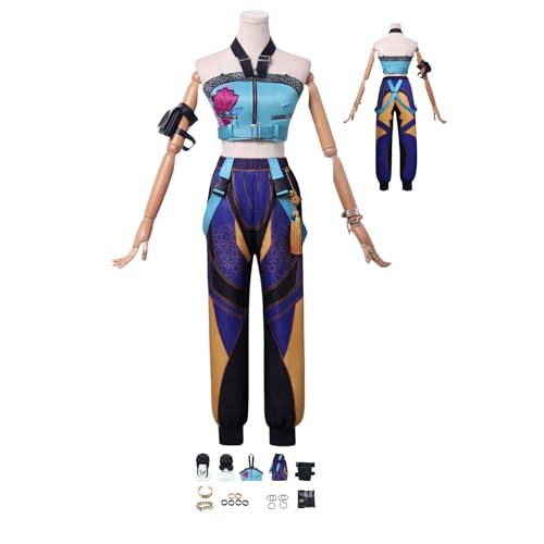 HBQC Anime-Rollenspiel-Kostüm KPop Demon Hunters Zoey cosplay für Perücken- für Erwachsene, Halloween-Karneval-Party HBQC Anime-Rollenspiel-Kostüm KPop Demon Hunters Zoey cosplay für Perücken- für Erwachsene, Halloween-Karneval-Party von HBQC