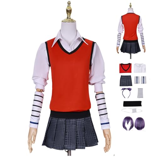 HBQC Anime Rollenspiel Kostüm Kakegurui'Ishima MamicospIay Kostüm Komplettset Perücken Kostüm für Erwachsene Halloween Karneval Party Dress-up von HBQC