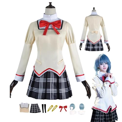 HBQC Anime-Rollenspiel-Kostüm Magical Girl Madoka Akemi cosplay für Perücken-Kostüm für Erwachsene, Halloween-Karneval-Party HBQC Anime-Rollenspiel-Kostüm Magical Girl Madoka Akemi cosplay für Perücken-Kostüm für Erwachsene, Halloween-Karneval-Party von HBQC