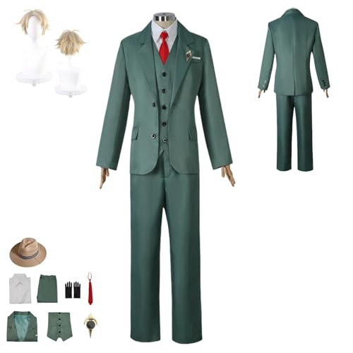 HBQC Anime-Rollenspiel-Kostüm SPY×FAMILY Loid Forgercosplay für Perücken- für Erwachsene, Halloween-Karneval-Party HBQC Anime-Rollenspiel-Kostüm SPY×FAMILY Loid Forgercosplay für Perücken- für Erwachsene, Halloween-Karneval-Party von HBQC