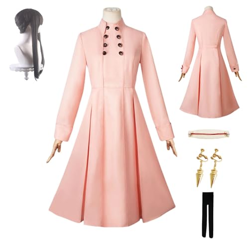 HBQC Anime-Rollenspiel-Kostüm SPY×FAMILY Yor Forgercosplay für Perücken für Erwachsene, Halloween-Karneval-Party HBQC Anime-Rollenspiel-Kostüm SPY×FAMILY Yor Forgercosplay für Perücken für Erwachsene, Halloween-Karneval-Party von HBQC