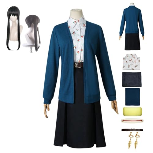 HBQC Anime-Rollenspiel-Kostüm SPY×FAMILY Yor Forgercosplay für Perücken für Erwachsene, Halloween-Karneval-Party HBQC Anime-Rollenspiel-Kostüm SPY×FAMILY Yor Forgercosplay für Perücken für Erwachsene, Halloween-Karneval-Party von HBQC