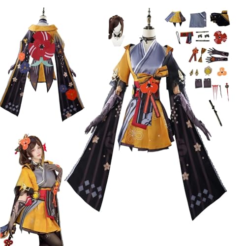 HBQC Genshin Impact Chiori Anime-Rollenspiel-Kostüm Cosplay Kostüm Für Perücken Für Erwachsene, Halloween-Karneval-Party von HBQC