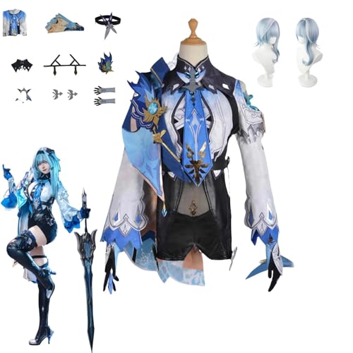 HBQC Genshin Impact Eula Anime-Rollenspiel-Kostüm Cosplay Kostüm Für Perücken Für Erwachsene, Halloween-Karneval-Party HBQC Genshin Impact Eula Anime-Rollenspiel-Kostüm Cosplay Kostüm Für Perücken Für Erwachsene, Halloween-Karneval-Party von HBQC