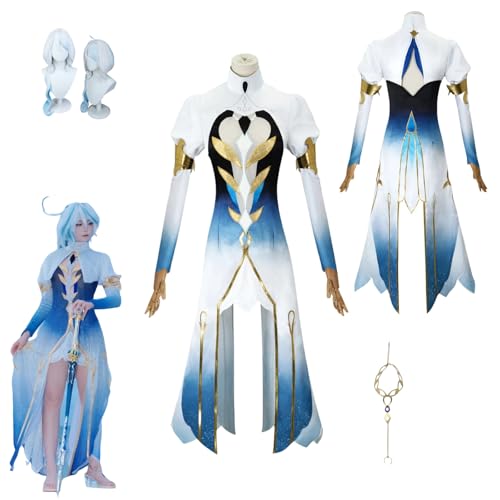 HBQC Genshin Impact Furina Anime-Rollenspiel-Kostüm Cosplay Kostüm Für Perücken Für Erwachsene, Halloween-Karneval-Party HBQC Genshin Impact Furina Anime-Rollenspiel-Kostüm Cosplay Kostüm Für Perücken Für Erwachsene, Halloween-Karneval-Party von HBQC