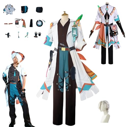 HBQC Genshin Impact Ifa Anime-Rollenspiel-Kostüm Cosplay Kostüm Für Perücken Für Erwachsene, Halloween-Karneval-Party von HBQC