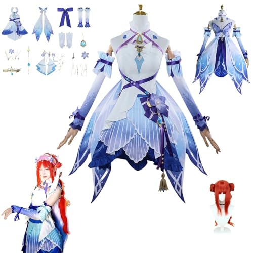 HBQC Genshin Impact Nilou Anime-Rollenspiel-Kostüm Cosplay Kostüm Für Perücken Für Erwachsene, Halloween-Karneval-Party HBQC Genshin Impact Nilou Anime-Rollenspiel-Kostüm Cosplay Kostüm Für Perücken Für Erwachsene, Halloween-Karneval-Party von HBQC