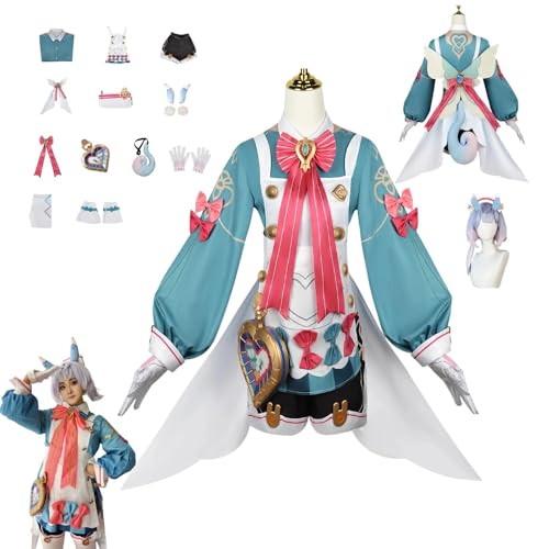 HBQC Genshin Impact Sigewinne Anime-Rollenspiel-Kostüm Cosplay Kostüm Für Perücken Für Erwachsene, Halloween-Karneval-Party von HBQC