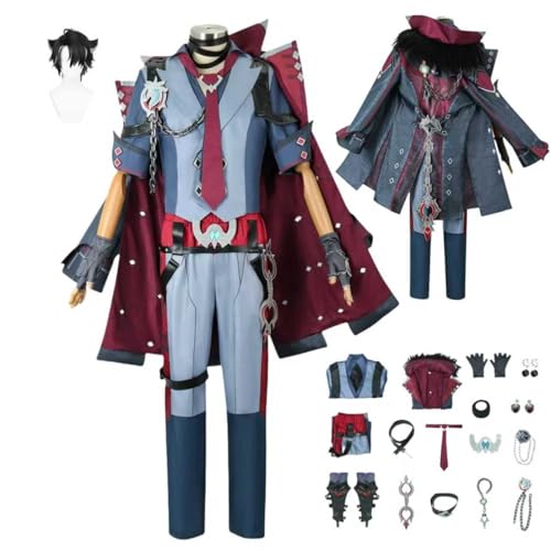 HBQC Genshin Impact Wriothesley Anime-Rollenspiel-Kostüm Cosplay Kostüm Für Perücken Für Erwachsene, Halloween-Karneval-Party HBQC Genshin Impact Wriothesley Anime-Rollenspiel-Kostüm Cosplay Kostüm Für Perücken Für Erwachsene, Halloween-Karneval-Party von HBQC