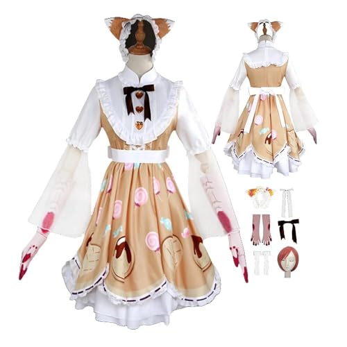 HBQC IdentityV Candy Girl Anime-Rollenspiel-Kostüm Cosplay Kostüm Für Perücken-Kostüm Für Erwachsene, Halloween-Karneval-Party von HBQC