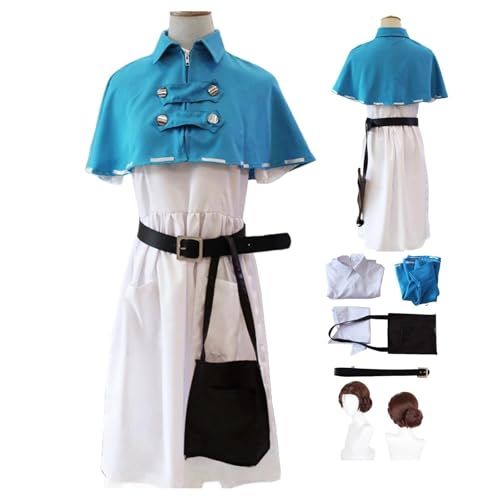 HBQC IdentityV Emily Dale Anime-Rollenspiel-Kostüm Cosplay Kostüm Für Perücken-Kostüm Für Erwachsene, Halloween-Karneval-Party von HBQC