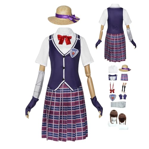 HBQC IdentityV Emma Woods Anime-Rollenspiel-Kostüm Cosplay Kostüm Für Perücken-Kostüm Für Erwachsene, Halloween-Karneval-Party von HBQC