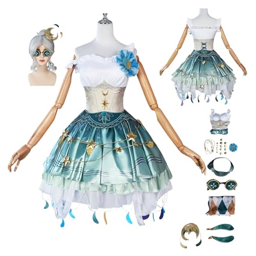 HBQC IdentityV Margaretha Anime-Rollenspiel-Kostüm Cosplay Kostüm Für Perücken-Kostüm Für Erwachsene, Halloween-Karneval-Party von HBQC