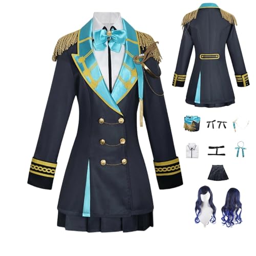 HBQC Project Sekai Colorful Stage An Shiraishi Kamishiro Anime-Rollenspiel-Kostüm Cosplay Kostüm Für Perücken Für Erwachsene, Halloween-Karneval-Party von HBQC
