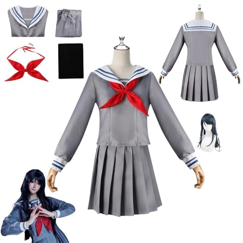 HBQC Project Sekai Colorful Stage Hoshiho Ichika Anime-Rollenspiel-Kostüm Cosplay Kostüm Für Perücken Für Erwachsene, Halloween-Karneval-Party von HBQC