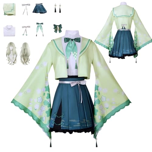 HBQC Project Sekai Colorful Stage Nene Kusanagi Kamishiro Anime-Rollenspiel-Kostüm Cosplay Kostüm Für Perücken Für Erwachsene, Halloween-Karneval-Party von HBQC