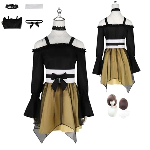 HBQC Project Sekai Colorful Stage Shinonome Ena Anime-Rollenspiel-Kostüm Cosplay Kostüm Für Perücken Für Erwachsene, Halloween-Karneval-Party von HBQC