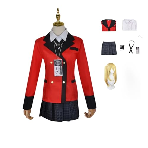 HBQC Saotome Meiari Cosplay Kostüme Kakegurui Charakter Fancy Dress Up Uniform Outfits für Erwachsene Komplettset Halloween Karneval Party HBQC Saotome Meiari Cosplay Kostüme Kakegurui Charakter Fancy Dress Up Uniform Outfits für Erwachsene Komplettset Halloween Karneval Party von HBQC