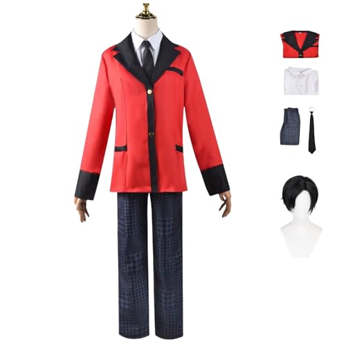 HBQC Suzui Ryota Cosplay Kostüme Kakegurui Charakter Fancy Dress Up Uniform Outfits für Erwachsene Komplettset Halloween Karneval Party HBQC Suzui Ryota Cosplay Kostüme Kakegurui Charakter Fancy Dress Up Uniform Outfits für Erwachsene Komplettset Halloween Karneval Party von HBQC