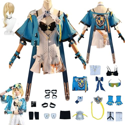 Honkai Impact Durandal Anime-Rollenspiel-Kostüm Cosplay Kostüm Für Perücken Für Erwachsene, Halloween-Karneval-Party von HBQC