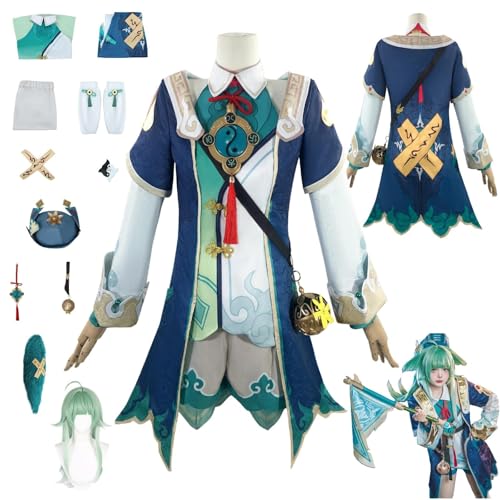 Honkai Impact HuoHuo Anime-Rollenspiel-Kostüm Cosplay Kostüm Für Perücken Für Erwachsene, Halloween-Karneval-Party von HBQC