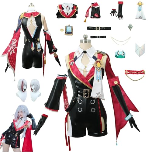 Honkai Impact Topaz Anime-Rollenspiel-Kostüm Cosplay Kostüm Für Perücken Für Erwachsene, Halloween-Karneval-Party von HBQC