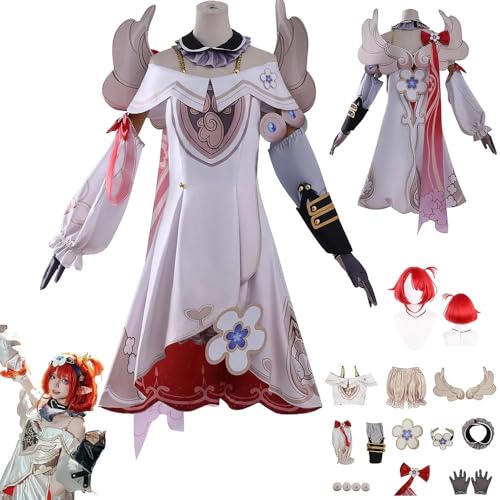 Honkai Impact Tribbie Anime-Rollenspiel-Kostüm Cosplay Kostüm Für Perücken Für Erwachsene, Halloween-Karneval-Party von HBQC