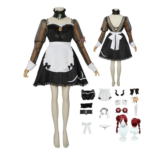 IdentityV The red haired witch Anime-Rollenspiel-Kostüm Cosplay Kostüm Für Perücken-Kostüm Für Erwachsene, Halloween-Karneval-Party von HBQC