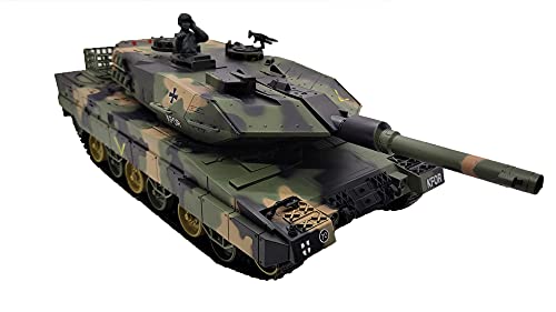 HBS Hubsons® RC Leopard 2A5 Kampf-Panzer mit Sound, Maßstab 1:24 und 2 Gefechtssystemen/Infrarot- und 6mm Schuss/ von HBS Hubsons