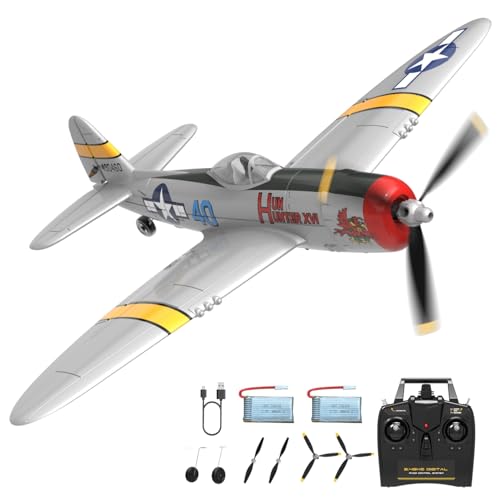 HBSAPKKA RC Flugzeug P-47 Mit Xpilot Stabilisierungssystem - 4CH RTF Spielzeug, 2.4GHz Ferngesteuert für Anfänger, Kinder und Erwachsene HBSAPKKA RC Flugzeug P-47 Mit Xpilot Stabilisierungssystem - 4CH RTF Spielzeug, 2.4GHz Ferngesteuert für Anfänger, Kinder und Erwachsene von HBSAPKKA