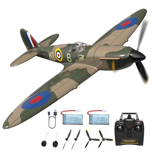 HBSAPKKA RC Flugzeug 4CH RC Flugzeug Spielzeug RTF Spitfire mit Xpilot Stabilisierungssystem, 2.4GHz Ferngesteuertes Flugzeug für Anfänger, Kinder und Erwachsene HBSAPKKA RC Flugzeug 4CH RC Flugzeug Spielzeug RTF Spitfire mit Xpilot Stabilisierungssystem, 2.4GHz Ferngesteuertes Flugzeug für Anfänger, Kinder und Erwachsene von HBSAPKKA