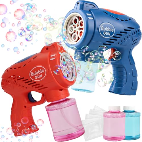 Seifenblasenmaschine, 2Pack Seifenblasenpistole, Seifenblasenmaschine Gun Kinder, Bubble Gun Machine, Seifenblasen Pistole mit Seifenblasenlösung, Kinder Seifenblasen Machine, für Sommerspielzeug Seifenblasenmaschine, 2Pack Seifenblasenpistole, Seifenblasenmaschine Gun Kinder, Bubble Gun Machine, Seifenblasen Pistole mit Seifenblasenlösung, Kinder Seifenblasen Machine, für Sommerspielzeug von HBSFBH