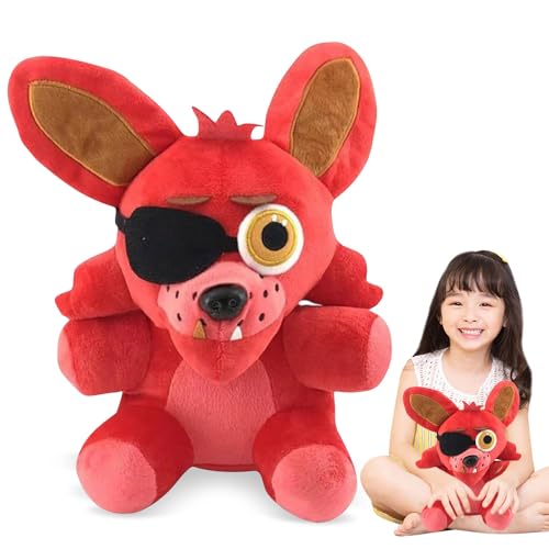 HBSFBH Cartoon Plüsch Anime Spielzeug, FNAF Plushies, FNAF Plush Doll, Five Nights Game Plush Doll, Bonnie Foxy Chica Cute Stuffed Dolls, Sister Location Foxy Figures Plush, Gifts for FNAF Fans von HBSFBH