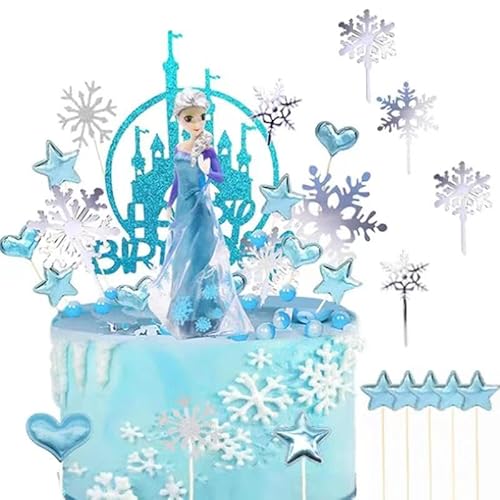 Eiskönigin Figuren Tortendeko, 26 Stück Fro-zen Tortendeko mit El-sa Figur, Schneeflocken Frozen Tortendeko, Eiskönigin Tortendeko, Elsa Tortendeko, Cupcake Topper für Kinder Geburtstagsdeko Eiskönigin Figuren Tortendeko, 26 Stück Fro-zen Tortendeko mit El-sa Figur, Schneeflocken Frozen Tortendeko, Eiskönigin Tortendeko, Elsa Tortendeko, Cupcake Topper für Kinder Geburtstagsdeko von HBSFBH
