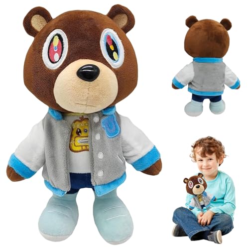HBSFBH Kanye Bär Plüschtier, 30 cm Bär Plush Ausgestopftes Puppe Spielzeug, Superweicher Teddybär Plüschtier, Kanye Teddybär Kuscheltier, Dropout Bär Plüschtiere, Stofftierpuppe Geschenk Für Kinder HBSFBH Kanye Bär Plüschtier, 30 cm Bär Plush Ausgestopftes Puppe Spielzeug, Superweicher Teddybär Plüschtier, Kanye Teddybär Kuscheltier, Dropout Bär Plüschtiere, Stofftierpuppe Geschenk Für Kinder von HBSFBH