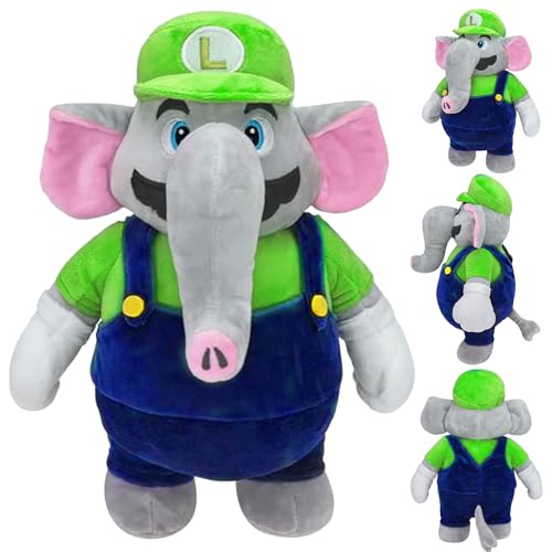 HBSFBH Mario Elefant Plüsch, Magic Elephant Plüsch Spielzeug, Spiel Cartoon Elephant Plüsch Puppe Spielzeug, Mario Elephant Plush Toy, Mario Elefant Plüschtier, für Spiel Enthusiasten und Party Dekor von HBSFBH