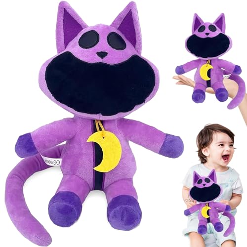 Smiling Critters Plush Toys, 27CM Smiling Critters Plüschies, Smiling Critters CatNap Plush, Horror Monster Plush, Smiling Critters Plüsch, Catnap Plush Poppy Playtime, CatNap Stuffed Figure Doll von HBSFBH