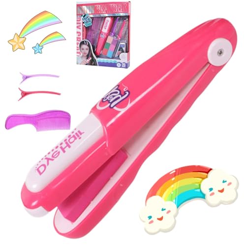 Spielzeug Haarfärbestift, Kinder-Haarfärbe-Spielset, Haarfärbe-Sticks für Kinder, Geschenk Mädchen 4 -9 Jahre, Haar-Perlen & Farbpatronen für Bunte Strähnchen, eschenk-Set Für Mädchen Ab 4 Jahren von HBSFBH