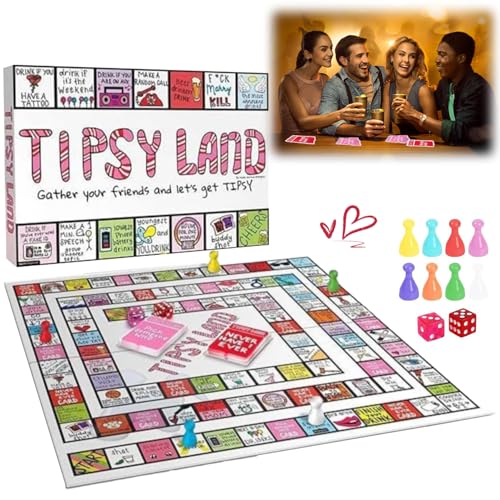 Party Brettspiel, Interaktive für Erwachsene, Soziales Interaktives Partyspiele, Gesellschaftsspiel für 2 Bis 8 Spieler, Brettspiel für Jeden Anlass von HBSFBH