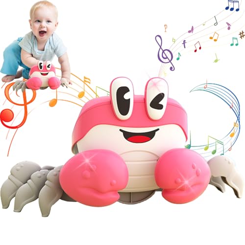 HBSFBH Krabbe Baby Spielzeug, Krabbelnde Krabbe Geschenke Für Kinder, Krabbelspielzeug Baby, Baby Crab Crawling Toy, Interaktives Krabbelspielzeug, für Kinder ab 3 Jahren von HBSFBH