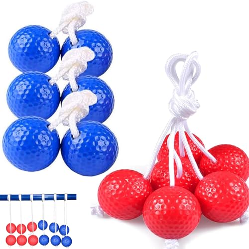 Leitergolf Bälle, 6 Pairs Leiter-Golfball für Wurfspiele, Ladder Bälle, Leiter Golf Ball, Leiter Golfball, Golf Trainingsbälle, Golfbälle, Leiterbälle für Indoor und Outdoor Leitergolf Game Ball Set von HBSFBH