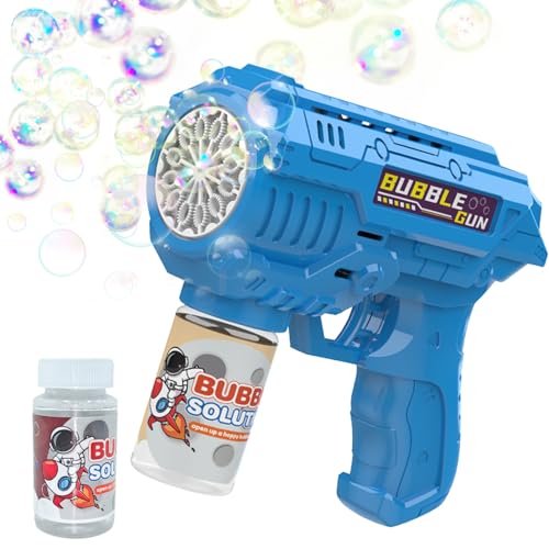 Seifenblasen-Pistole, Seifenblasenpistolen, Seifenblasenmaschine für Kinder, Bubble Gun Kinder 5000+ Blasen mit Seifenblasenlösung, Seifenblasen Pistole für Kinder, Bubble Maschine Sommerparty von HBSFBH