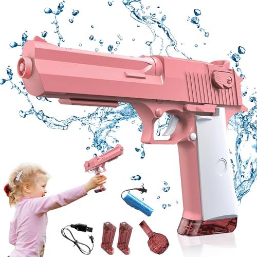 Wasserpistole Elektrisch für Kinder Erwachsene, Wasserpistole Spielzeug, Wasserpistole mit Großer Reichweite, Automatische Wasserpistole, Große Kapazität wasserpistole Sommer Spielzeug (M2) von HBSFBH