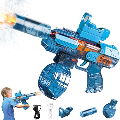 Wasserpistole Elektrisch Sehr Stark, Automatische Wasserpistole, Elektrische Wasserpistole für Erwachsene und Kinder, Wiederaufladbar Wasserpistole Kinder mit Blitzeffekten, Für Pool, Strand, Garten Wasserpistole Elektrisch Sehr Stark, Automatische Wasserpistole, Elektrische Wasserpistole für Erwachsene und Kinder, Wiederaufladbar Wasserpistole Kinder mit Blitzeffekten, Für Pool, Strand, Garten von HBSFBH