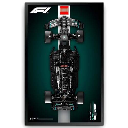 HCAEIOFJ Klare Acryl-Display-Wandpaneele für LE-GO42171 Mercedes Benz F1 Rennwagen dekoratives Wandregal (nur Wandpaneele, Blöcke nicht im Lieferumfang enthalten) von HCAEIOFJ