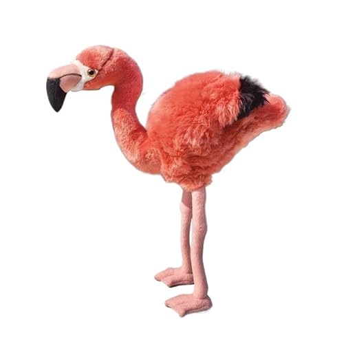 HCGX 17" Flamingo-Plüschtier, realistischer ausgestopfter Flamingo, weiches und kuscheliges Vogelplüschtier (Phoenicopteridae) von HCGX