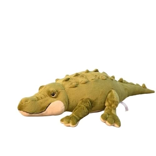 HCGX 22" Krokodil-Plüschtier, realistischer ausgestopfter Alligator, weiches und kuscheliges Reptilien-Plüschtier (Crocodylia) von HCGX