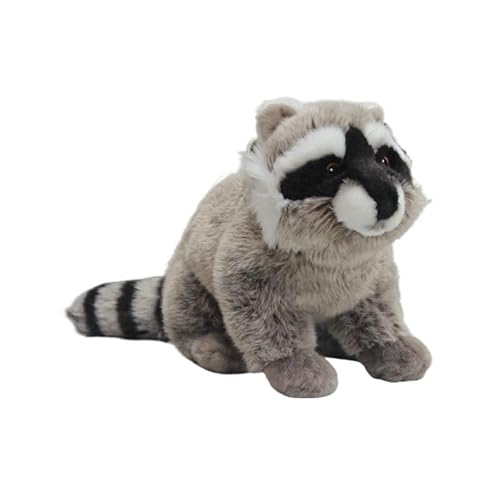 HCGX 28 cm süßes Waschbär-Plüschtier, realistisches Stofftier (Procyon lotor) von HCGX