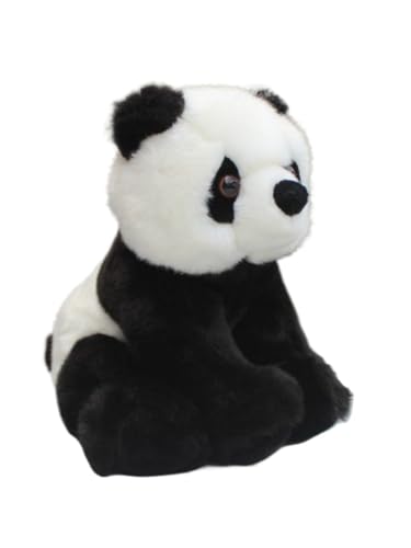 HCGX 8,3" Panda-Plüschtier, realistischer ausgestopfter Panda, weiches und kuscheliges Tierplüschtier (Ailuropoda melanoleuca) von HCGX